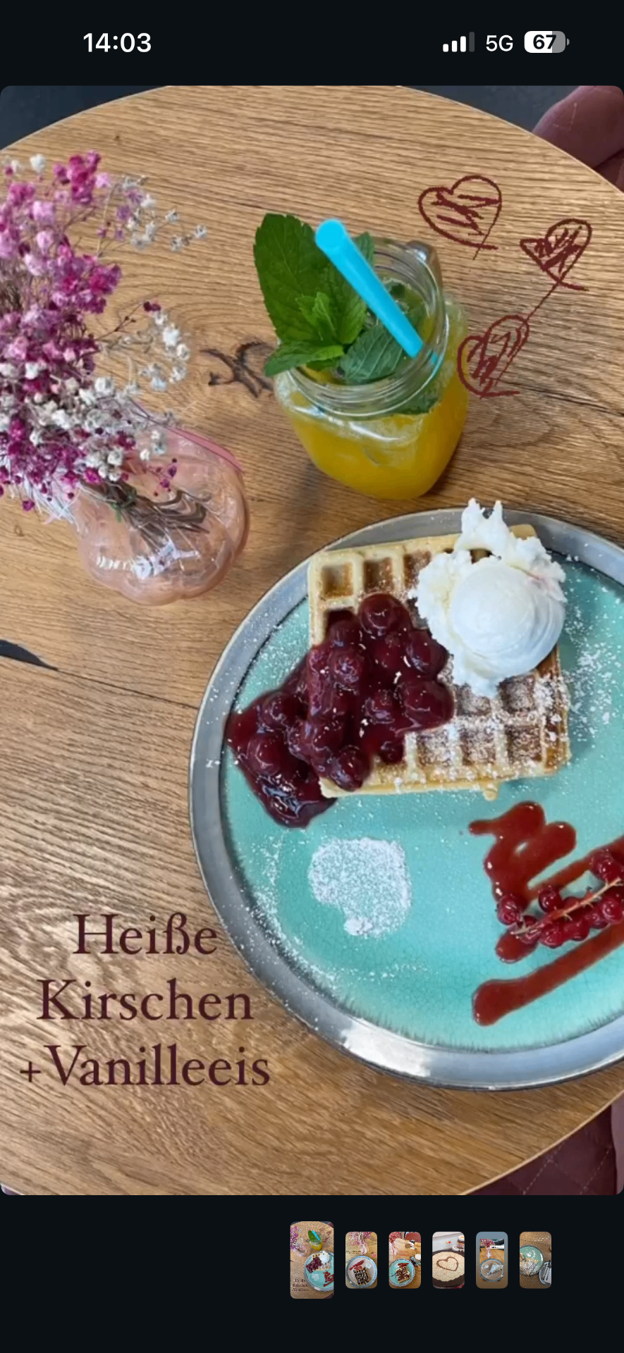 Heiße Kirschen + Vanilleeis